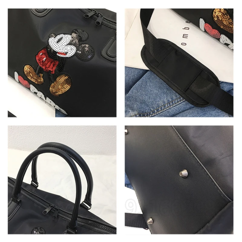 New Disney Travel Bag Mickey Mouse Travel Bags Women Portable Fitness  Storage Bag Ladies Large Capacity Shoulder Bag Luxury Bag - Kids Backpack -  AliExpress