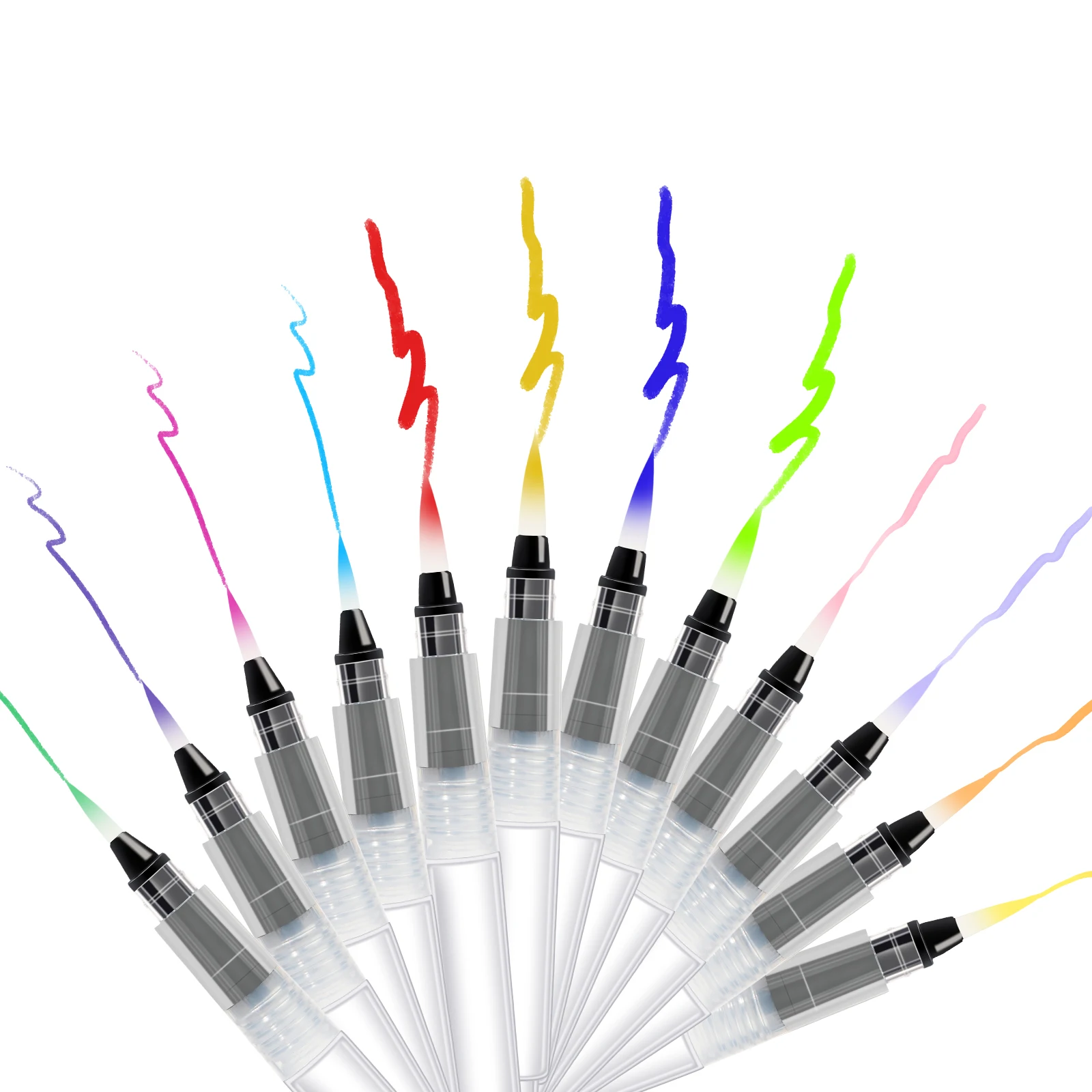 Soft Nylon Hair Self-Moisturizing Water Ink Storage Brush Pen Set for Calligraphy Watercolor Painting Drawing Art Supplies watercolor pen