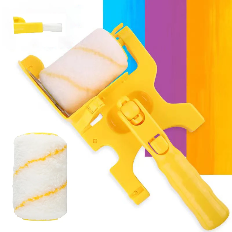 Clean Cut Paint Edger With Replacement Rollers Brush Extension Rod Wall Painting Tools For Room Wall Ceilings wall painting tool paint roller brush paint edger for diy clean cut paint edger roller paint brush wall ceilings painting tools