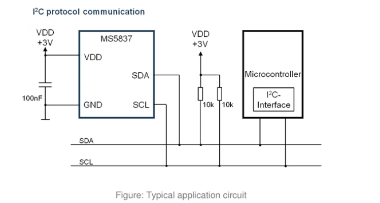 1-20 Stück MS5837 02BA 30BA Hochpräzises wasserdichtes Drucksensormodul für Gas, Luft und Flüssigkeiten, 300~1200mbar 0~30bar, I2C-Kommunikation – Detail 1
