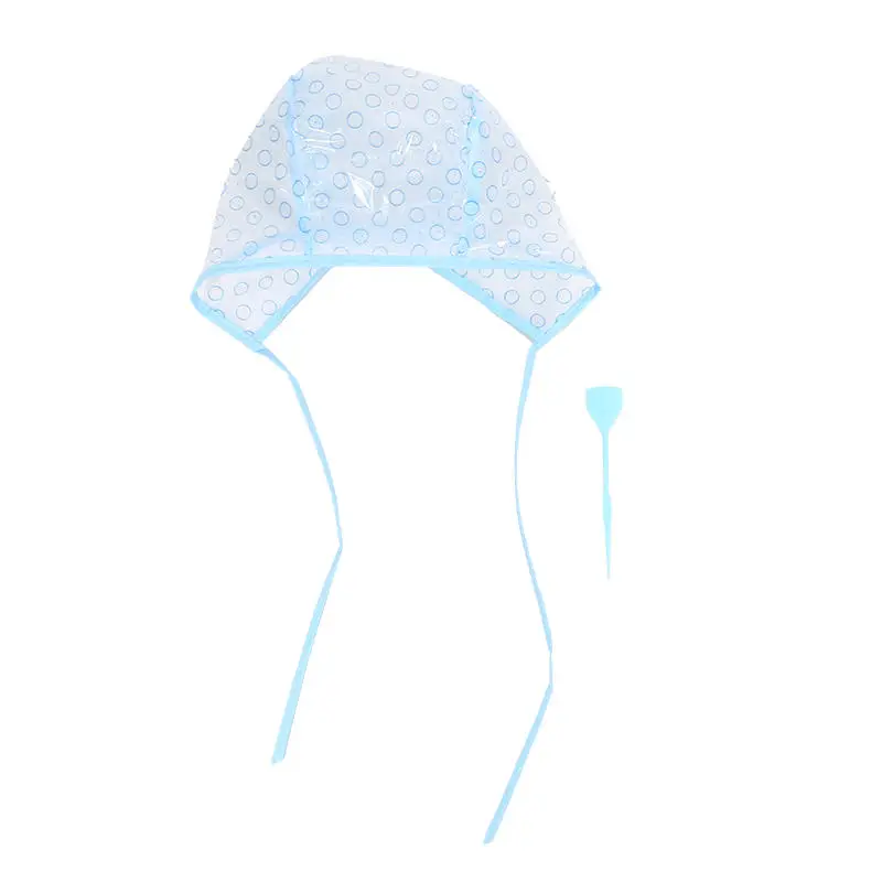 일회용 헤어 하이라이팅 프로스팅 캡 헤어 컬러링 도구 ?   플라스틱 후크가 있는 미용 염색 모자