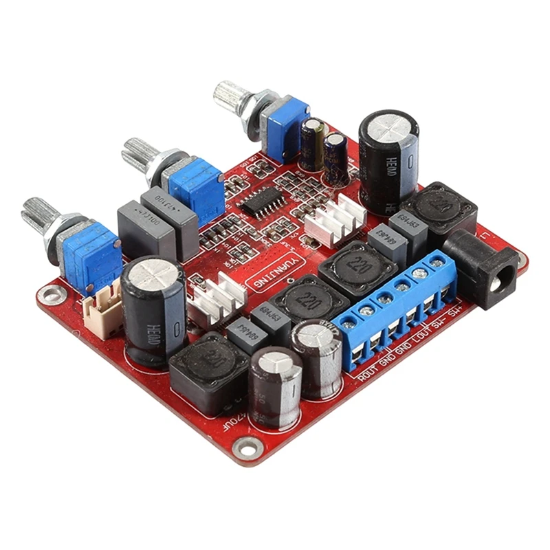 TPA3123 오디오 보드 모듈 DC12-24V 2.1 트리플 채널 앰프 보드, 2x25w + 50W 서브우퍼 모듈 내구성