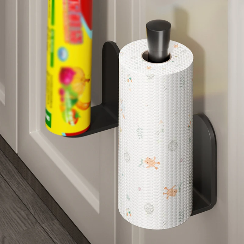 Adhesive Paper Towel Holder for Kitchen Napkin Rack Toilet Paper Holder Tissue Dispenser Cabinet Storage Kitchen Accessories