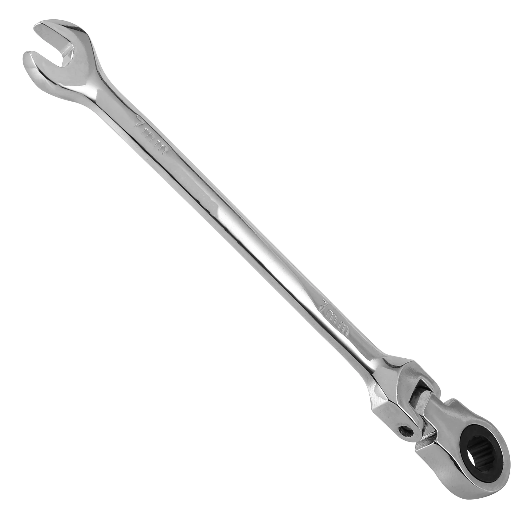 

7mm Flexible Head Ratchet Action Wrench Spanner Nut Tool