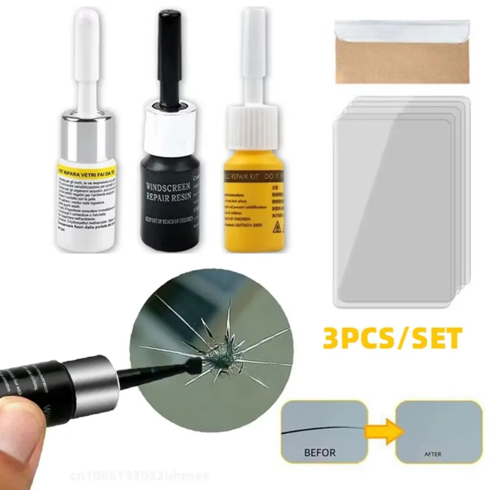 Glass Repair Resin Kit for Car Windshield Crack Restoration