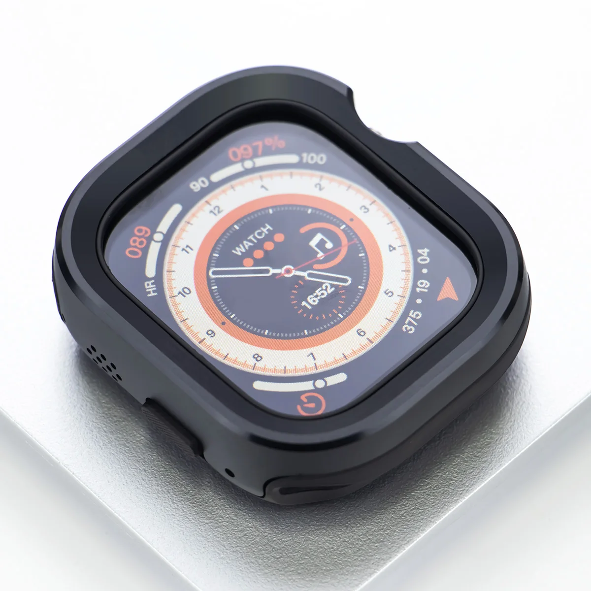 Premium TPU Protective Bezel Cover for Apple Watch - Aluminium Titanium Alloy Design