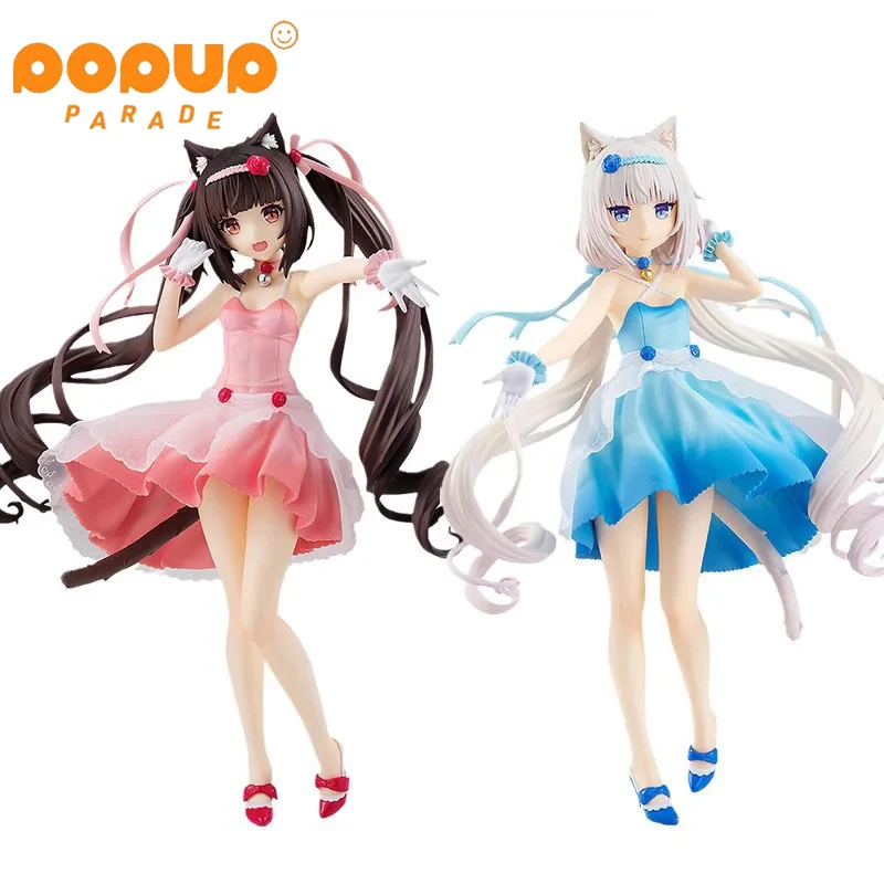 

Genuine Original GSC POP UP PARADE NEKOPARA Chocolate and Vanilla Dress Kawaii Sexy Anime Action Figures Dolls Model Toy Gift