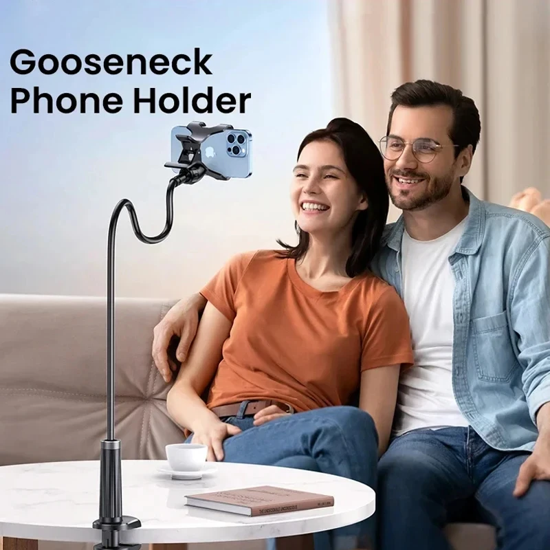 Support de téléphone paresseux universel réglable, support de chevet de bureau rotatif pour Selfies en direct, accessoires de téléphone