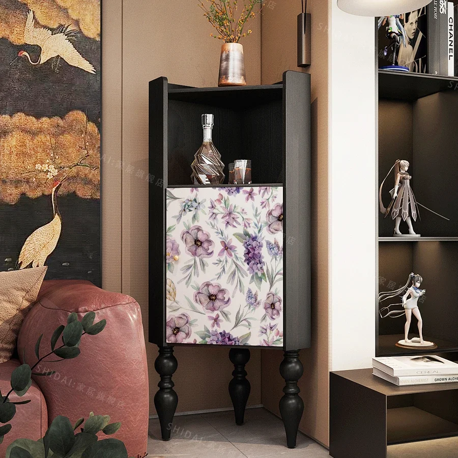 

Modern Minimalist Bedroom Storage Rack Living Room Corner Sofa Edge Storage Decoration All-in-One Cabinet
