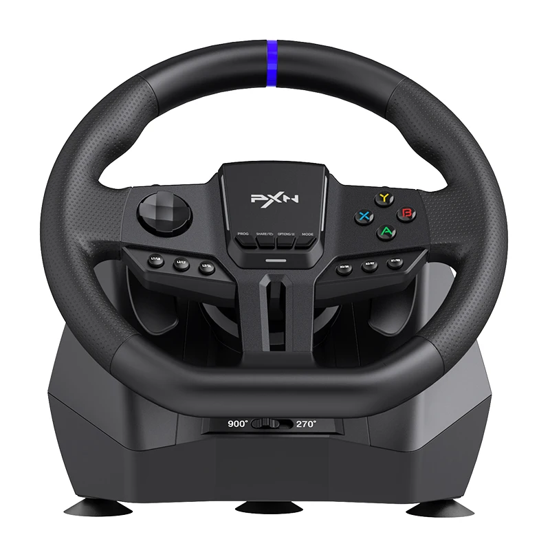PXN V900 GEN2 Gaming Steering Wheel Driving Racing Simulator 270°/900° Rotation For PC Switch PS3 PS4 Xbox One,Xbox Series X/S view 4