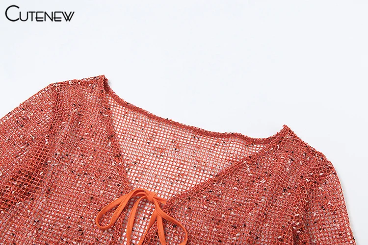 Sequins Shiny 4 Piece Set Women Sexy Halter Bikini+Long Sleeve Crop Tops+Underpants And Mini Skirts Female Midnight Wear
