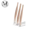 MJ 1 Pcs Eyelash Extension Tweezers Stainless Steel 3D Accurate Clip Eyelashes Tweezers Lash Extensions Supplies Set Tool 1