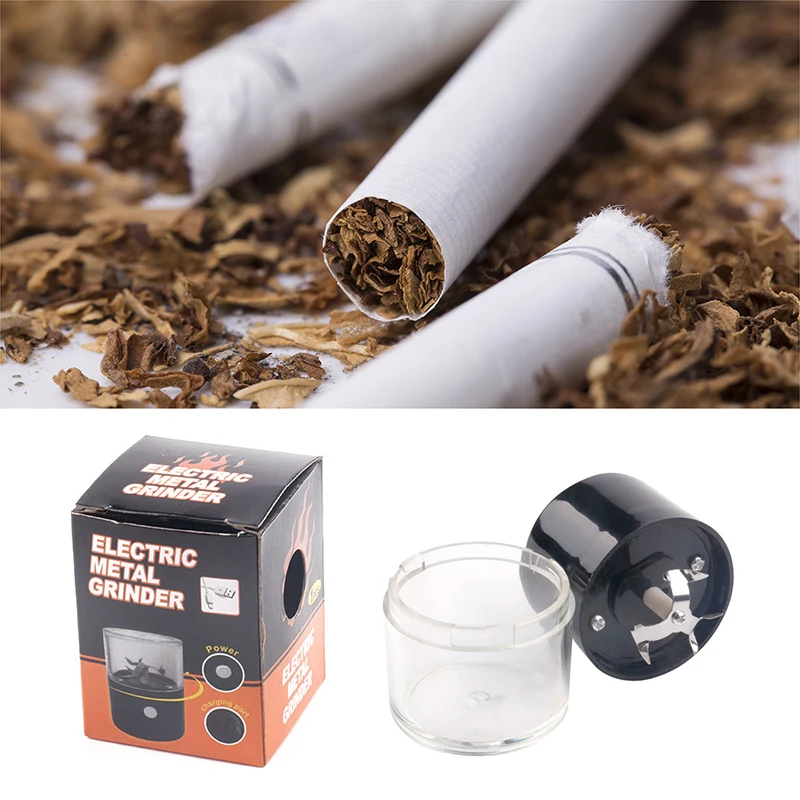 Electric Tobacco Grinder Weed Smoking Accessories Charge Portable Metal