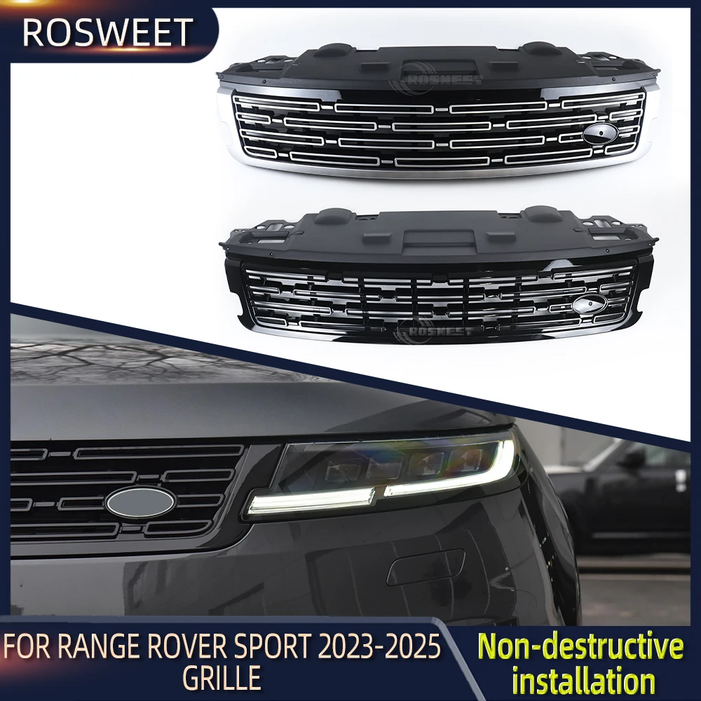 

Car Front Bumper Grille For Land Rover Range Rover Sport 2023 2024 2025 Centre Panel Styling Upper Racing Grills Accessories