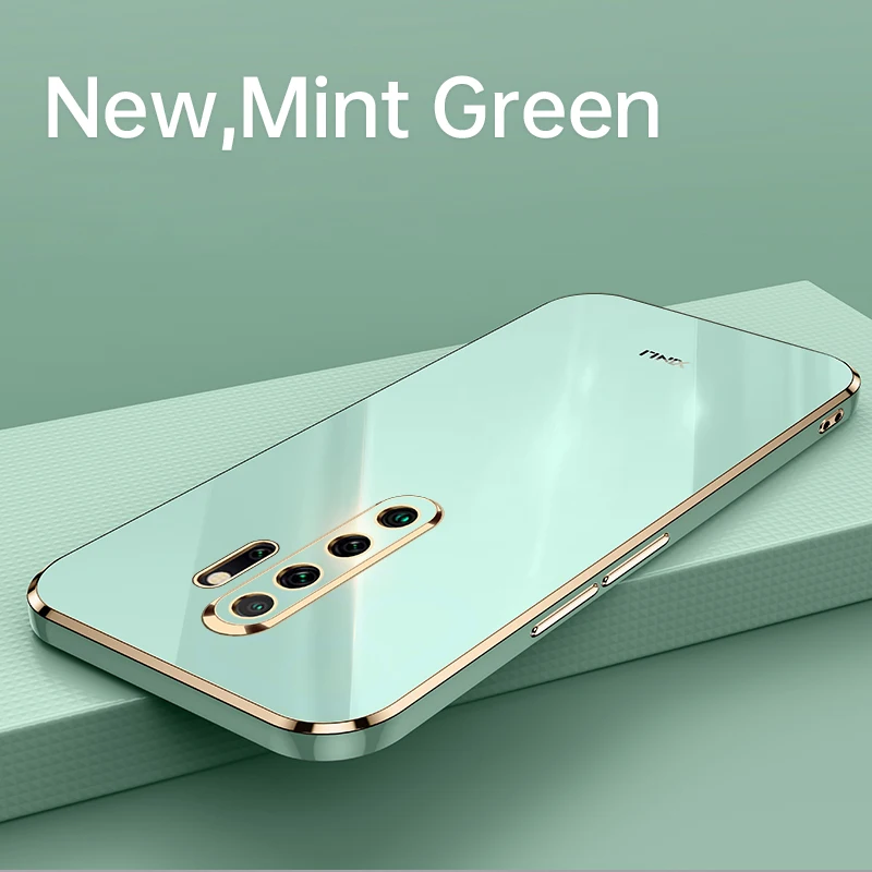 Plating Gold Frame Phone Case On For Xiaomi Redmi Note 2021 New