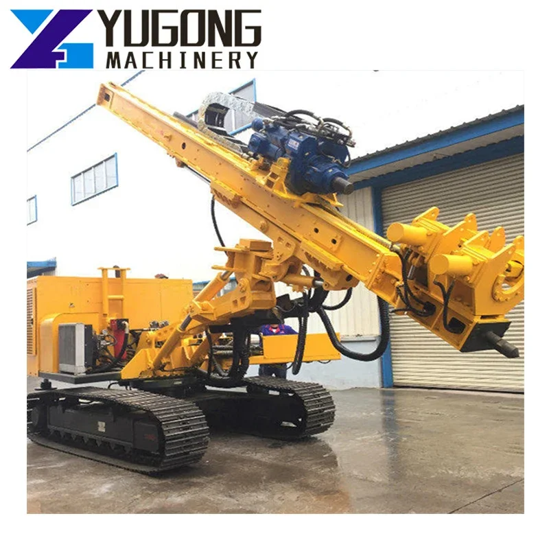 YG800 Crawler Rig Air Track Sale DTH Drilling Rig For Blast Rock Drilling Equipment Drilling Water Well Construction Oil Well 3