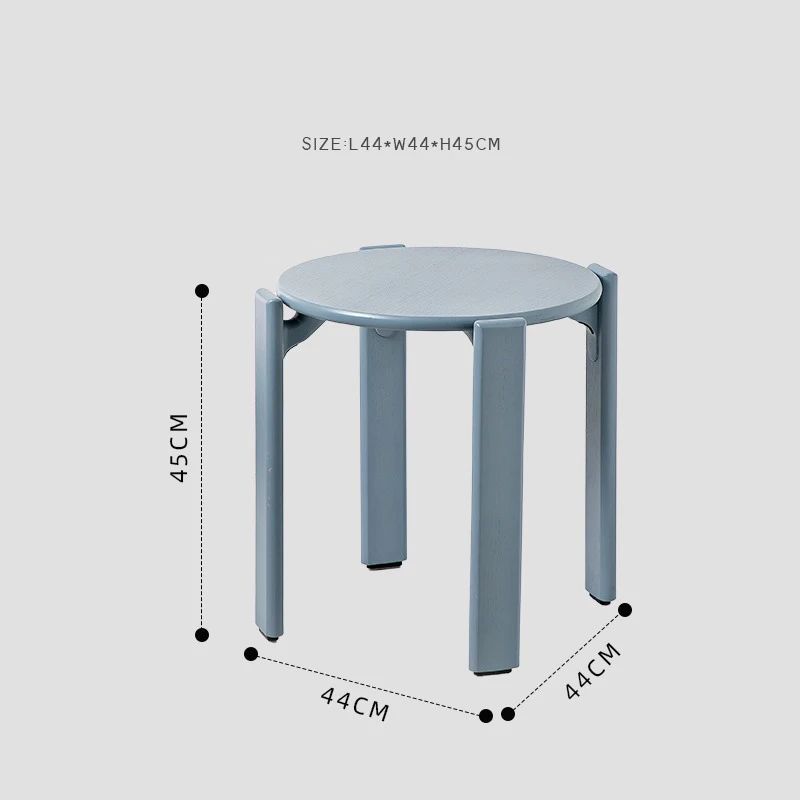 pale blue stool