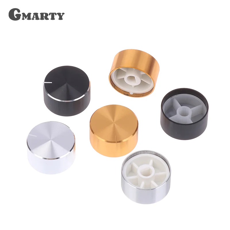 25x13MM Aluminum Alloy Rotary Encoder Switch Shaft Hole 6MM Potentiometer Knob Audio Amplifier Synthesizer Volume Control Knob