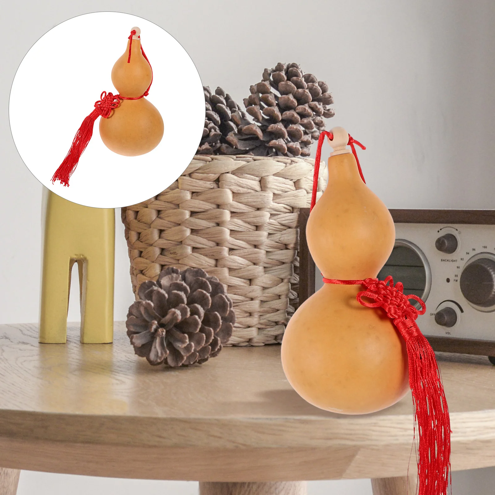 

Gourd Pendant Craft Home Natural Decor Dried Gourds Adornment Elegant Office Desktop Water Bottle