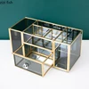 Glass Phnom Penh Cosmetic Storage Box Lipstick Stand Makeup Brush Bucket Pen Holder Makeup Tool Storage Rack Cosmetic Organizer 6