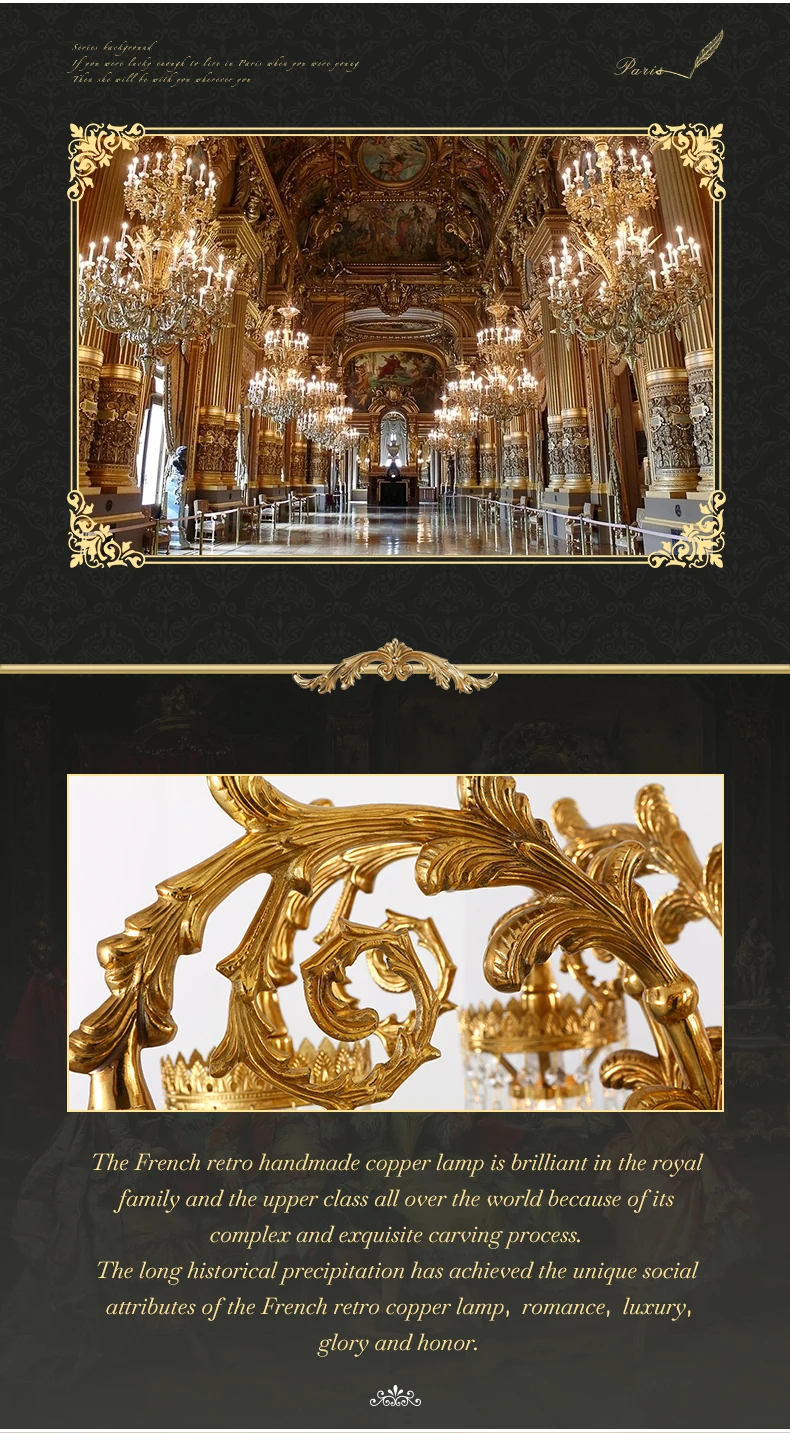 Description Picture 3 of itemVictoria Solid Brass Hanging Light Fixture Pendants Raindrop Crystal Glass Prism Chandelier Lamp