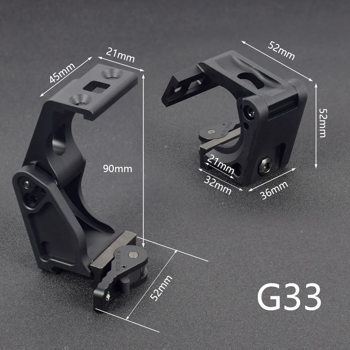 Rifle Scope Mount For G33 G43 Magnifier 6X-Mag-1 Airsoft Rifle 558 Holographic Red Dot Scope FAST Riser