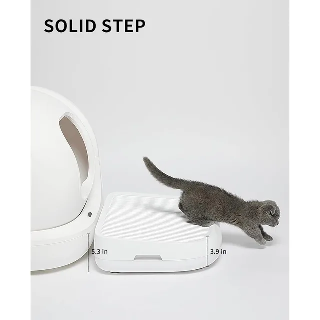 PETKIT Cat Litter Ramp for PuraX, PuraMax, PuraMax 2 and Purobot Pro Max Self-Cleaning Cat Litter Box Step Stairs 3
