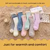 Winter Warmer Women Thicken Thermal Socks Fluffy Long Socks Toe Thick Warm Fur Fleece Home Floor Socks Winter Sleep Socks 4