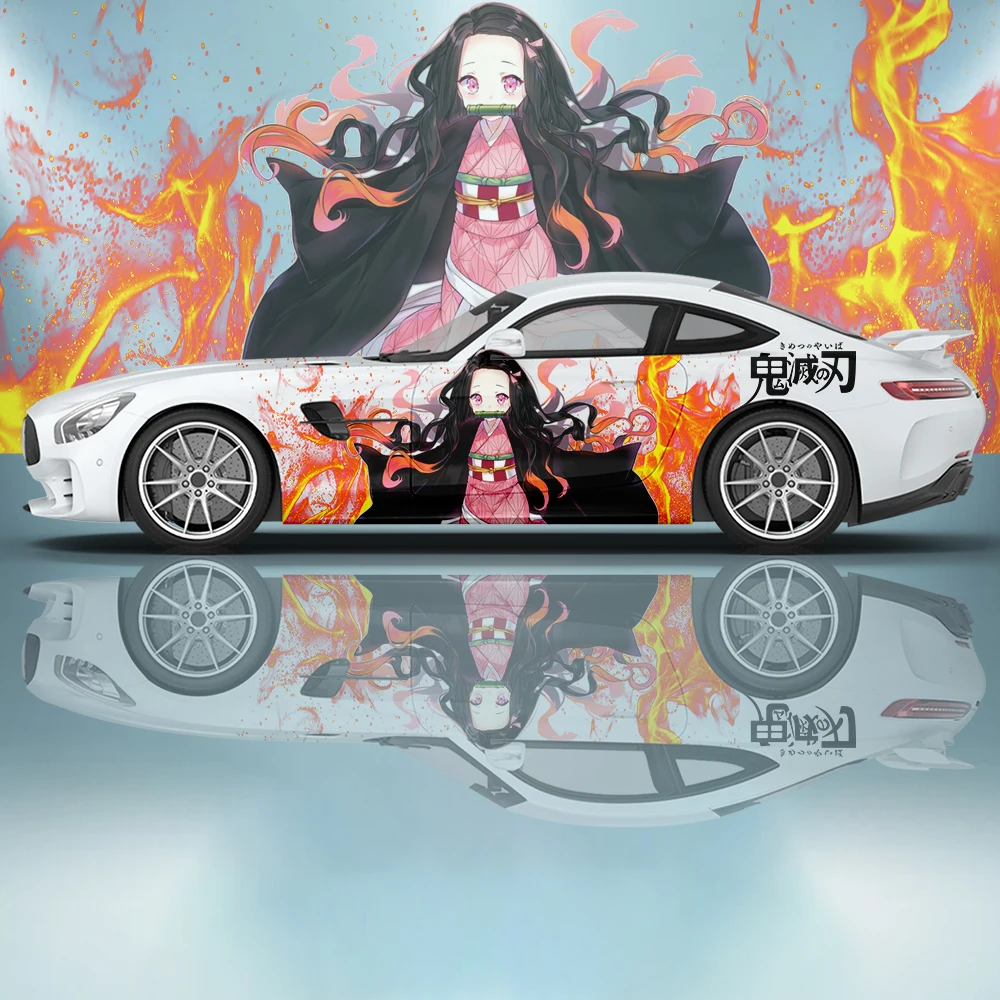 Anime Girl and with Black Sedan Car by SamuraiWesley on DeviantArt