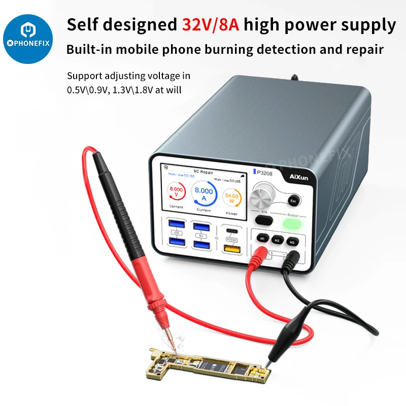 Aixun P3208 320W chytrá regulated energie poskytnout 32V/8A one-button booting základní deska detekce baterie spravit pro iPhone 6-14PM