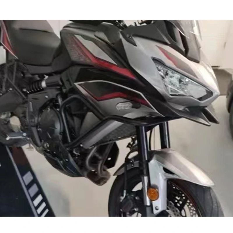 Paramotore Per Moto Versys650 2022-2024 - Barra Protezione In Acciaio | Anti Caduta | Paratelaio Nero - Foto 5