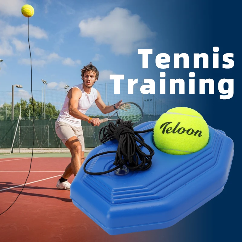 Teloon Solo Tennis Trainer Rebound Ball with String for Self Tennis