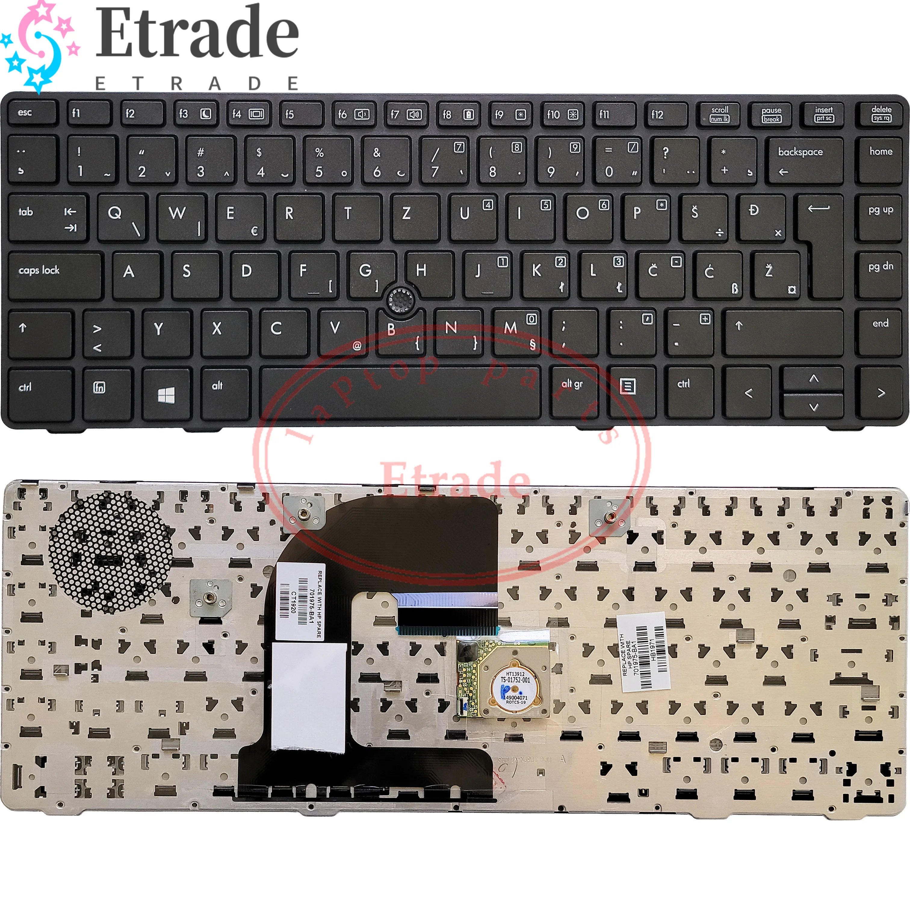 Новая Оригинальная клавиатура для ноутбука HP ProBook 6460B 6470B 8460P 8460W 8470P 8470W, серия 701975-BA1 701976-001