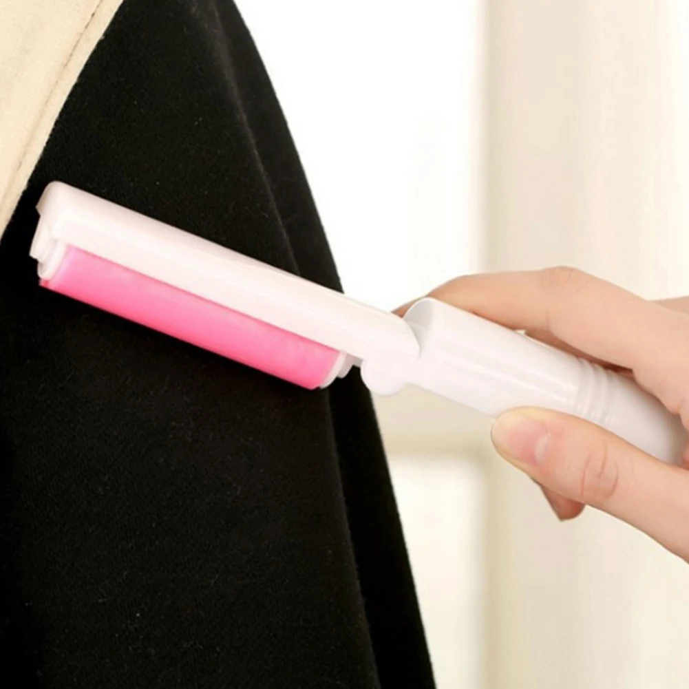 Foldable Sticky Roller Washable Mini Lint Roller Reusable Pet Hair Remover Brush Portable for Clothes Couch Carpet Pet Hair
