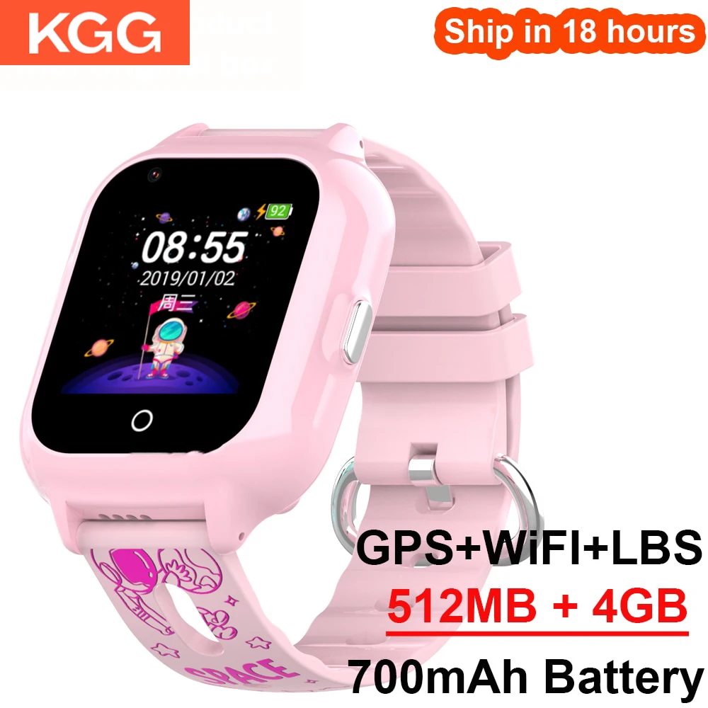 

4G Kids Smart Phone Watch DF61 GPS WIFI LBS Location HD Video Call 700mAh Battery IP67 Waterproof SOS Children Smartwatch Phone