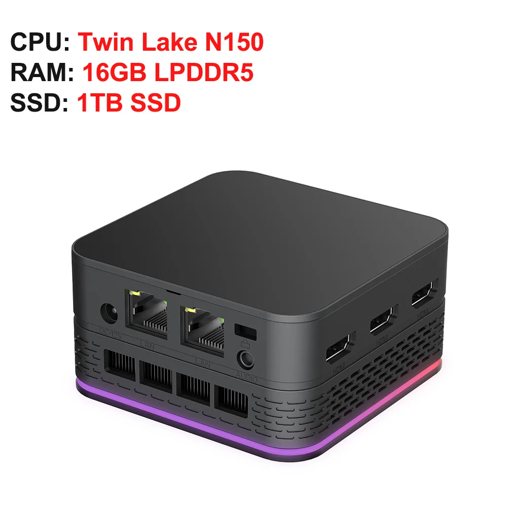 T9 Plus ミニ PC インテル Twin Lake N150/N100 16GB DDR5 256/512GB