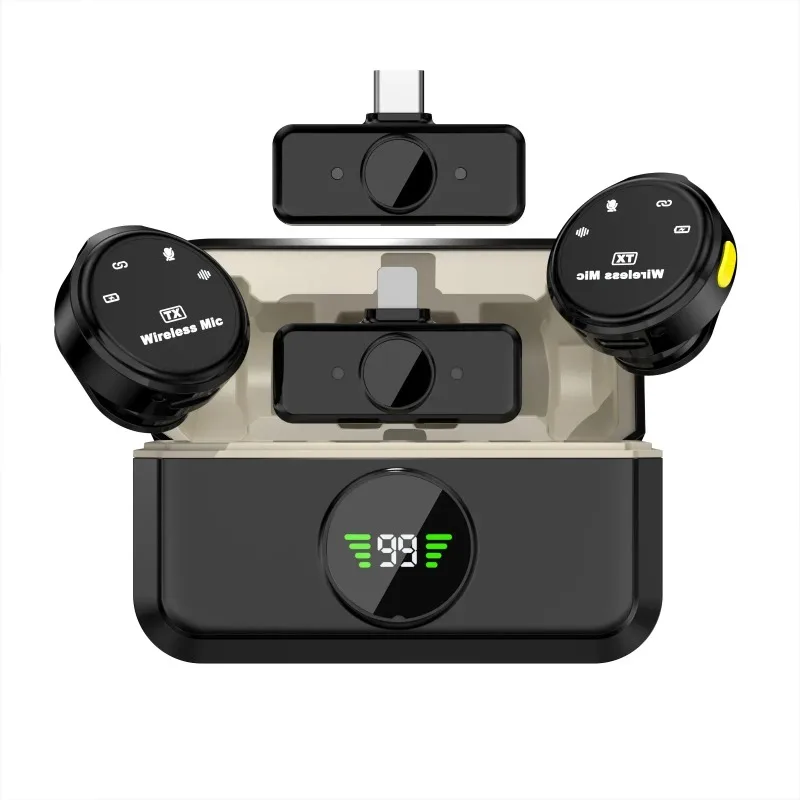 Professional Wireless Lavalier Microphone for Streaming
