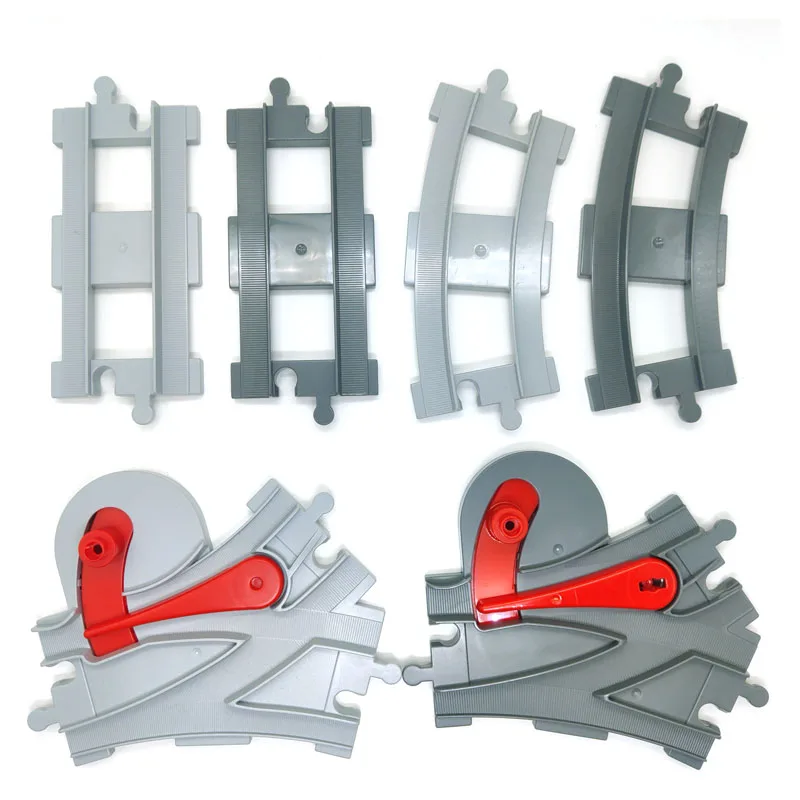 Kids Train Track Blocks – DIY Railway Toy Set With Large Plastic Bricks & STEM Gift