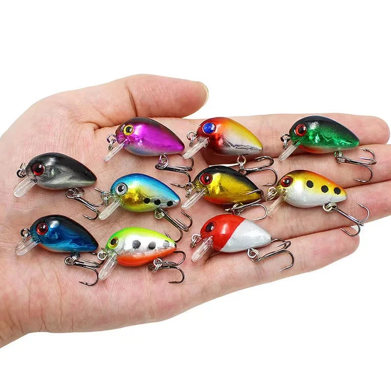Crankbait Fishing Lure 3cm 1.6g Artificial Hard Set Mini Wobblers Crank