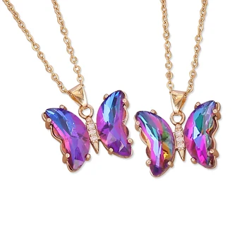 Gradient Butterfly Necklace 1
