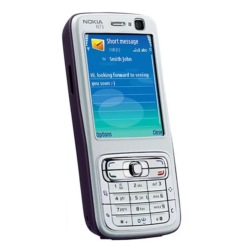 Оригинальный разблокированный Восстановленный телефон Nokia N73 стандарта GSM