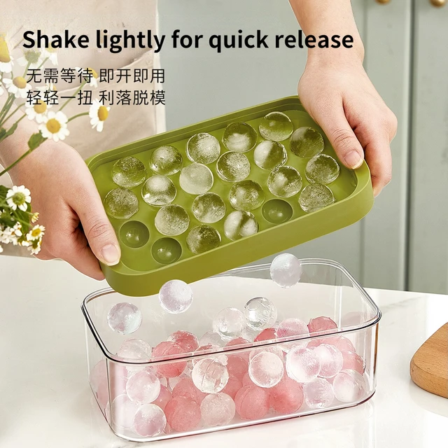 Ice Cube Trays Silicon Bottom Ice Cube Storage Container Box With Lid BPA-Free  Ice Mold Makers For Cool Drinks Bar Accessories - AliExpress