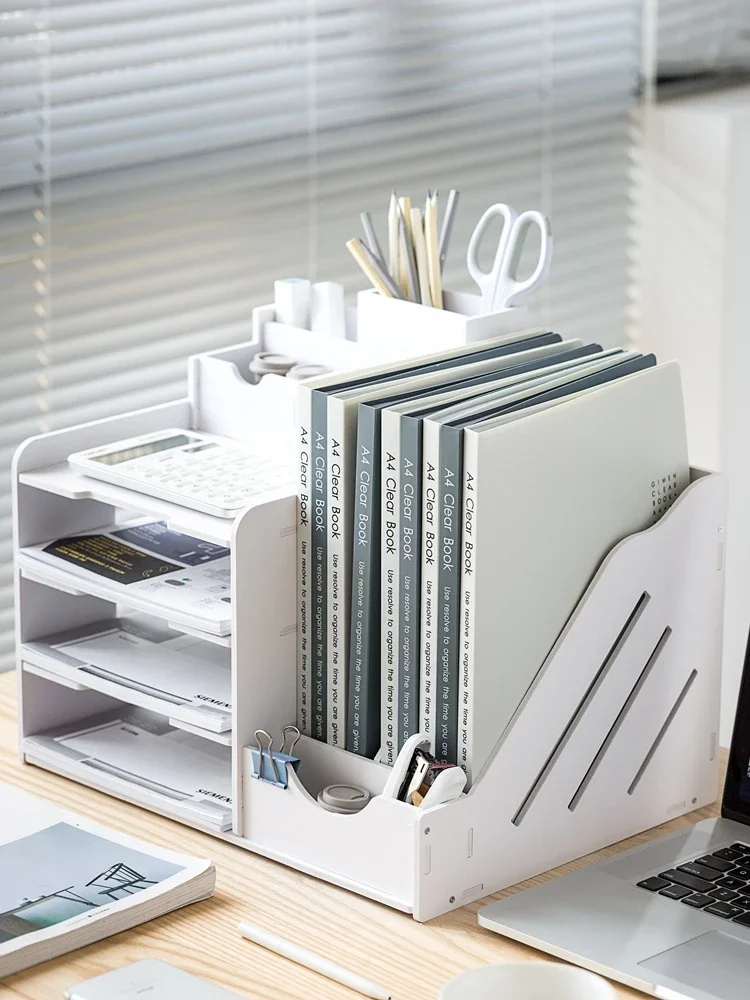 

Rack Letter Office Box Magazine Holder Document Layers Home Storage Tray Stationery File Accessories Desk Newspaper Organizer 4