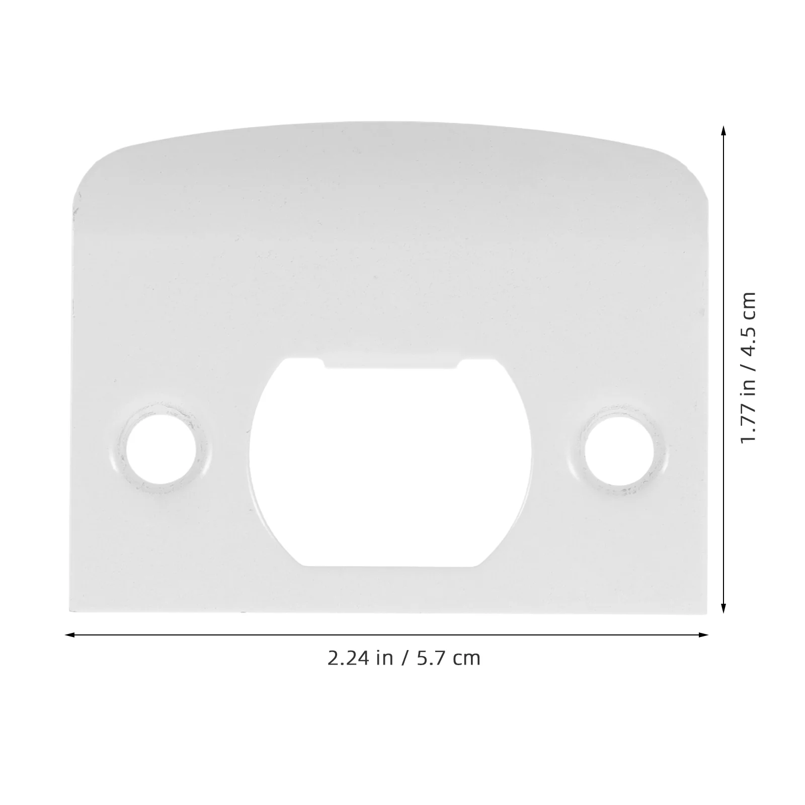 Door Lock Guide Plate Stainless Strike for Exterior Plates Interior Doors Kick Hole Cover Steel Blank