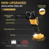 23PCS Oscillating Multi Tool Brushless Multi-Tool Handle 6 Variable Speed for Cutting Scraping Sanding for De-Walt 20V Battery 5