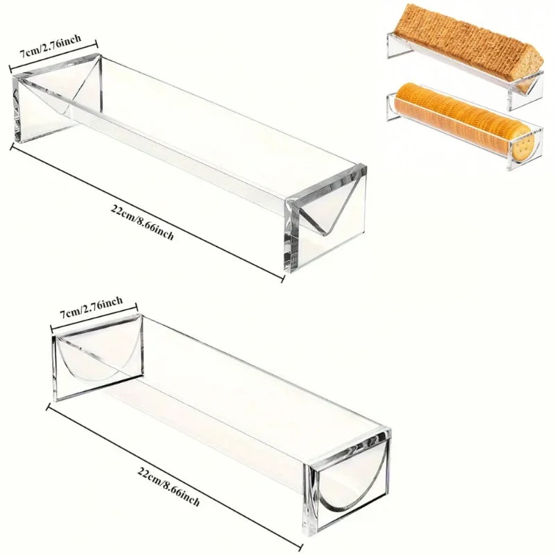 Clear Acrylic Rectangular Serving Tray for Food Display, Home Use Wedding Events Party and Charcuterie Board Platter
