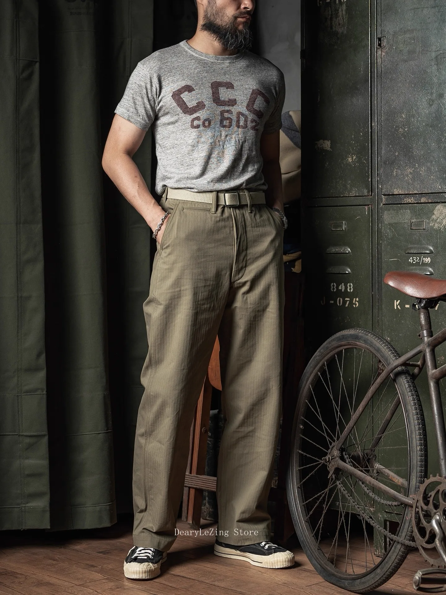 Rugged Bronson Vintage Hand-Drawn Style Printed T-Shirt 1930s CCC