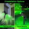 4PCS Solar LED Light Outdoor Solar Wall Light IP65 Green Garden Light Solar Spotlights Solar Uplights for Trees Pathway Yard 6