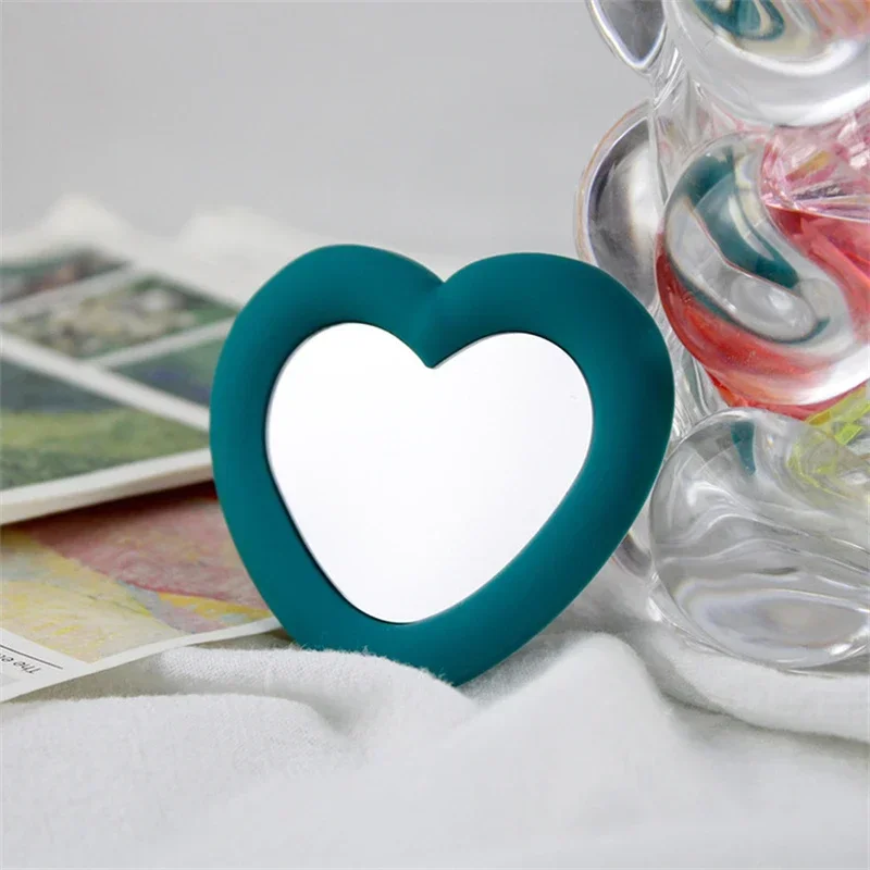 3D süße Liebe Herz Spiegel faule Halterung für IPhone 17 Pro Max Samsung Xiaomi Silikon Telefon Halter Ring Handy Zubehör – Detail 12