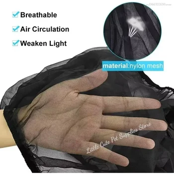 غطاء قفص شبكي مطاطي لقفص الطيور ، شبكة تنورة ، سهلة التنظيف ، الماسك ، قذيفة ، الببغاء - Image 3